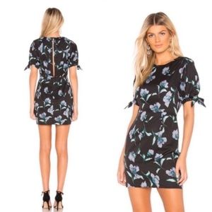 Revolve Floral Rhonda Mini Black Dress Small